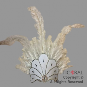 CORONA VINCHA TOCADO BRIANA BLANCA x 1